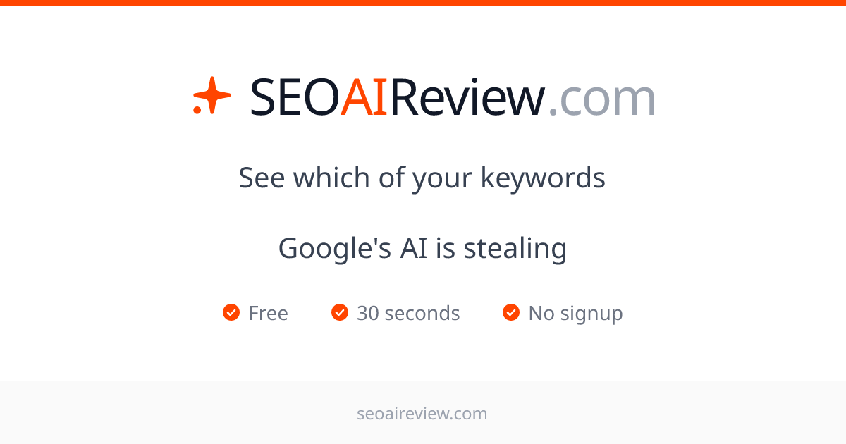 SEO AI Review - Free Google AI Overview Checker for SEO